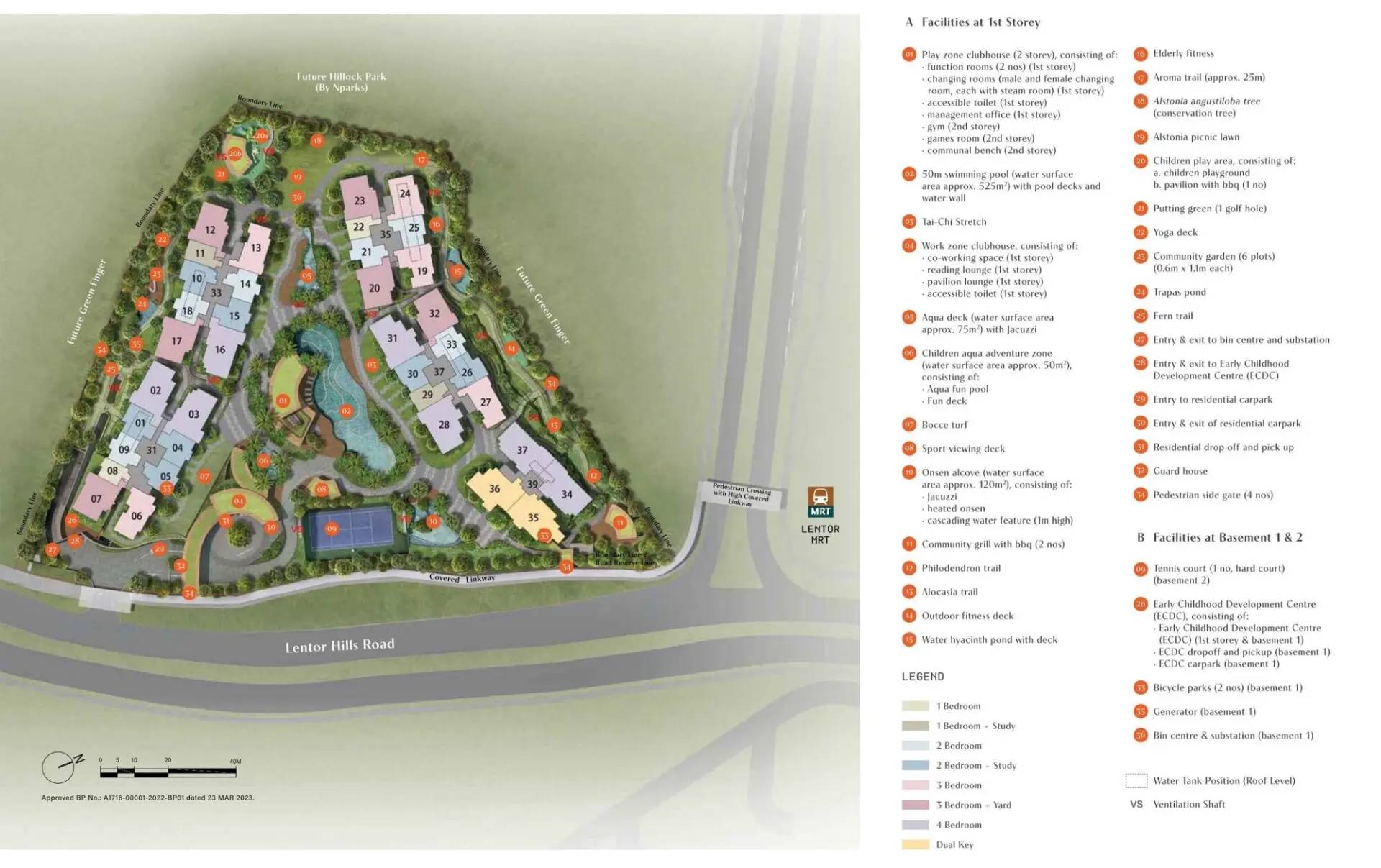 Lentor Hills Residences siteplan